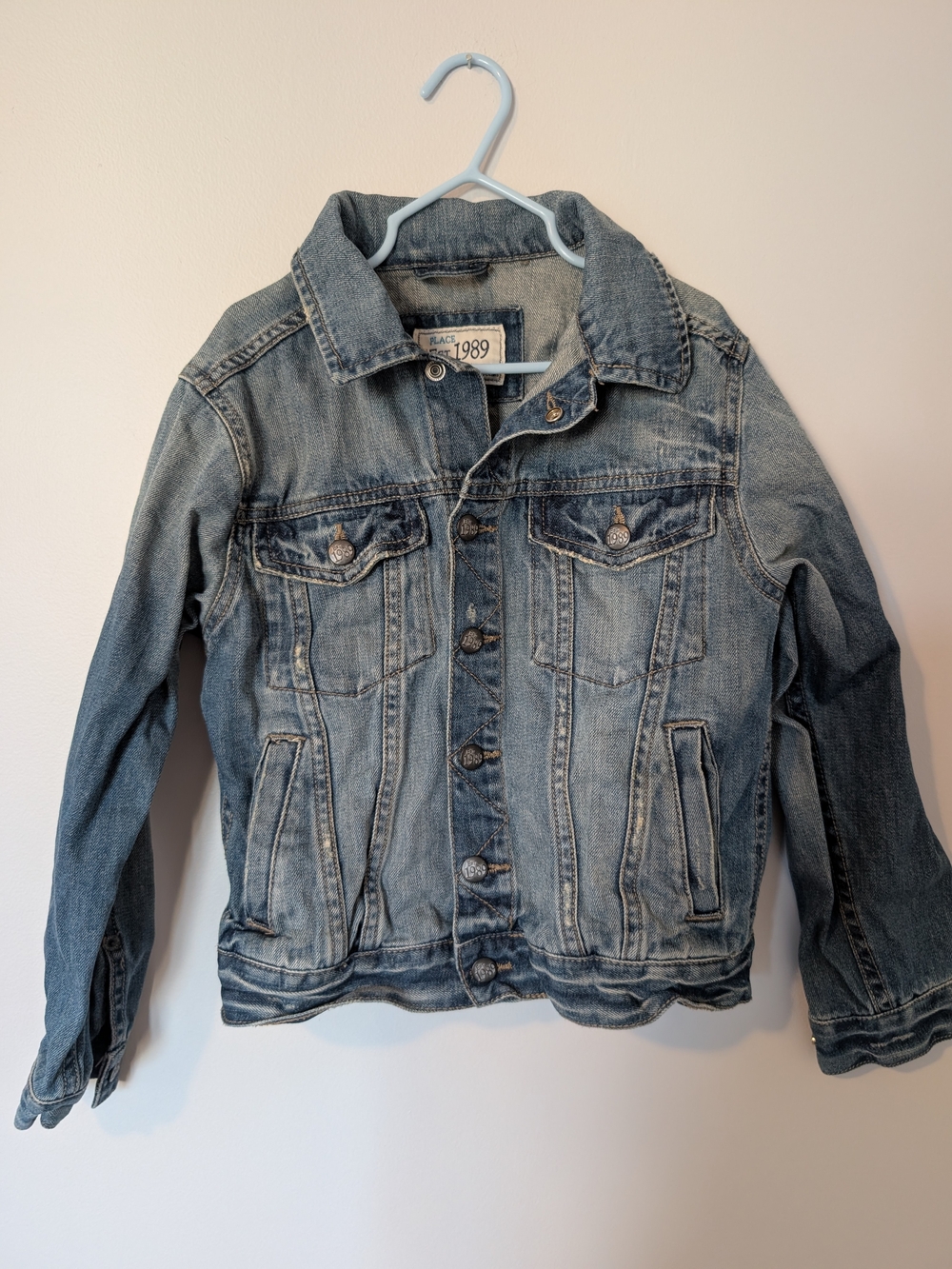 Children's Place Faded Blue Jean Jacket for Kids